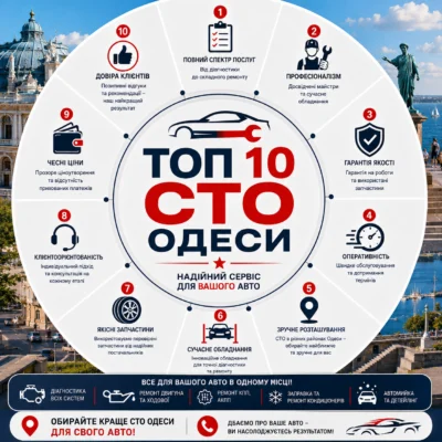 ТОП 10 СТО Одеси: рейтинг, відгуки та як обрати
