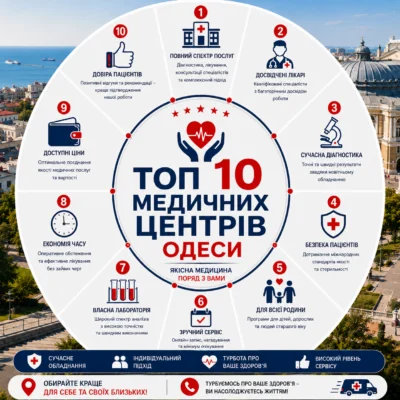 ТОП 10 медичних центрів Одеси: рейтинг, відгуки та як обрати